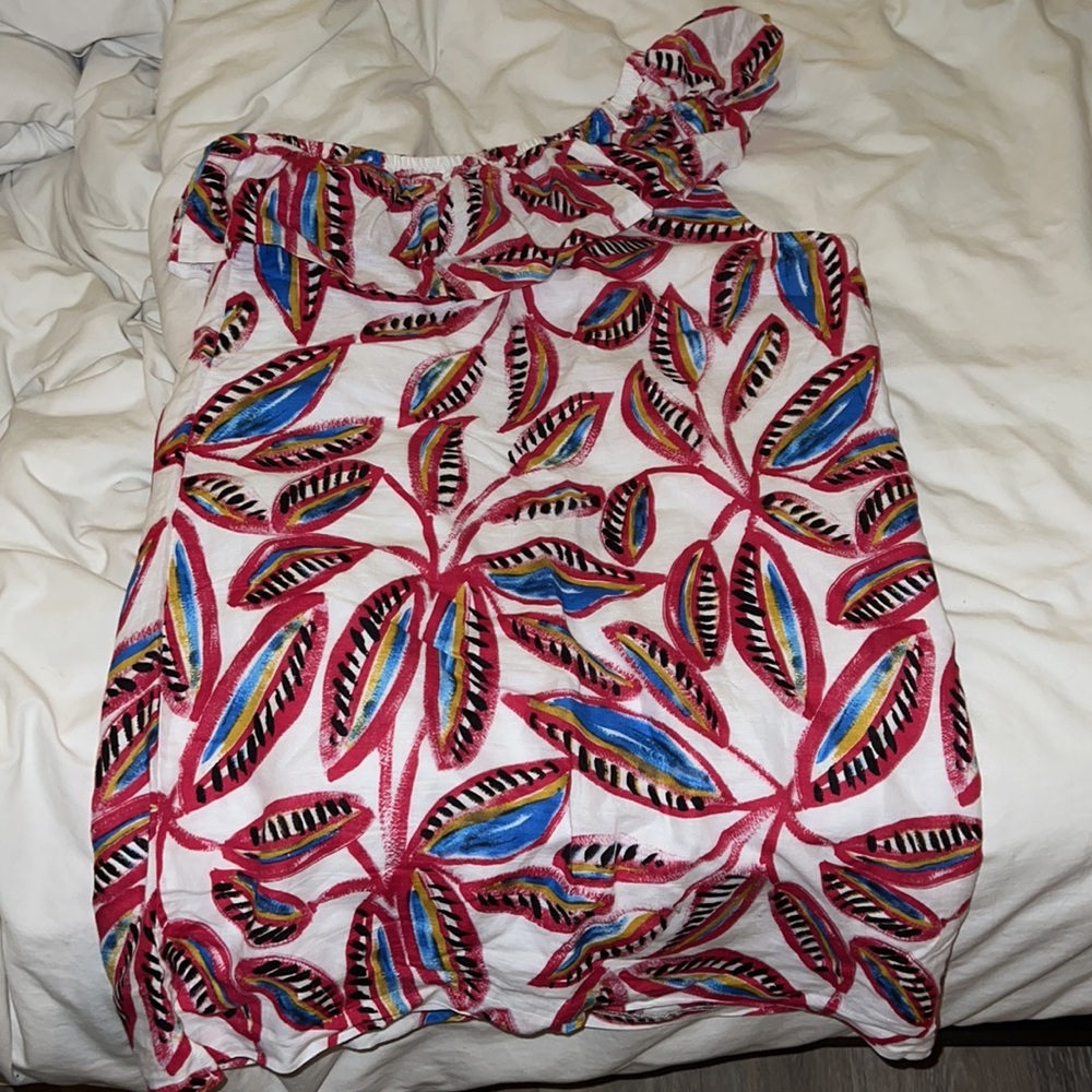 J Crew Ruffle Print Dress - Picture 6 of 6